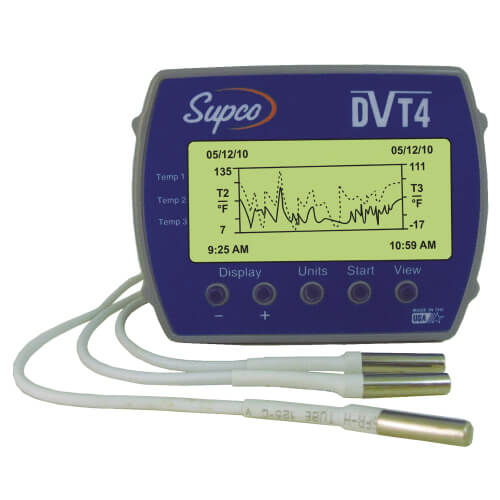 Main product image of 4 Channel Temperature Data Logger w/ Display