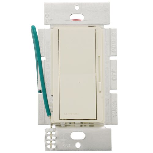 Main product image of Diva 0-10V Fluorescent/LED Fixture 1 Pole 3-Way Paddle & Dimmer Switch, 24V, 30mA (Light Almond)
