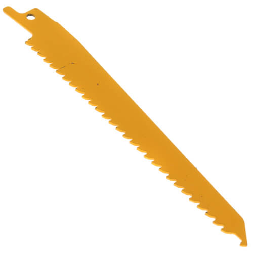 Main product image of 6" 6 TPI Taper Back Bi-Metal Reciprocating Blade for Wood Cutting