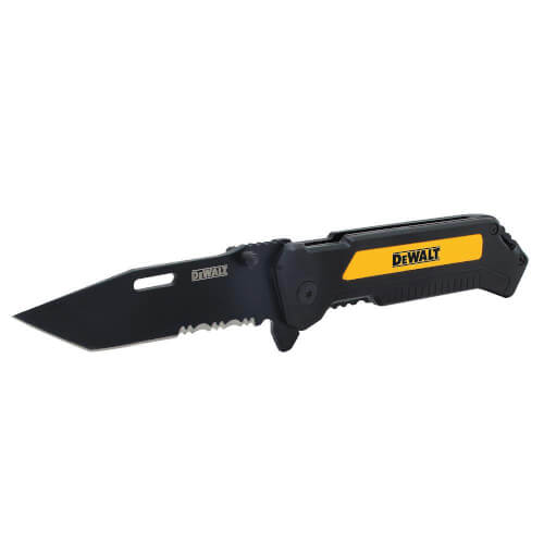 Main product image of 2-1/4" Stainless Steel Partially Serrated Tanto Folding Pocket Knife