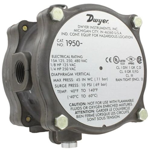 Main product image of Explosion-Proof Differential Pressure Switch (.4" - 1.6" W.C.)