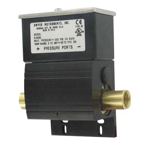 Main product image of Wet/Wet Differential SPDT Pressure Switch, 1/4" FNPT, NEMA 4X (2.5 - 10 PSI)