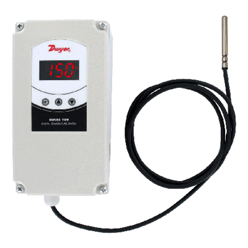 Main product image of Single Stage Weatherproof Digital Temperature Switch, 90 to 255 VAC w/ Probe