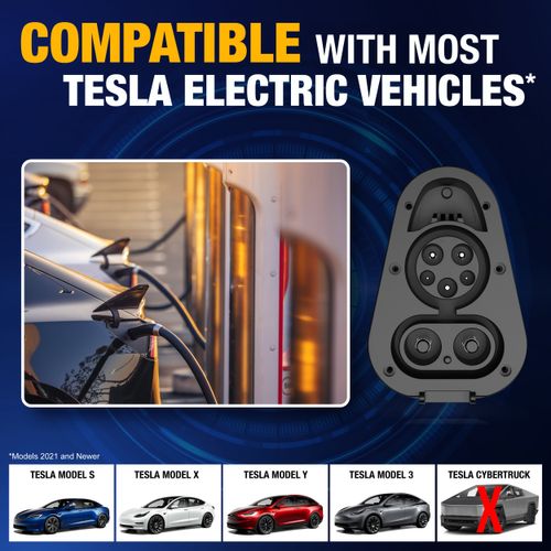 Main product image of CCS1 to NACS Tesla Fast Charging Level 3 Electric Vehicle Adapter
