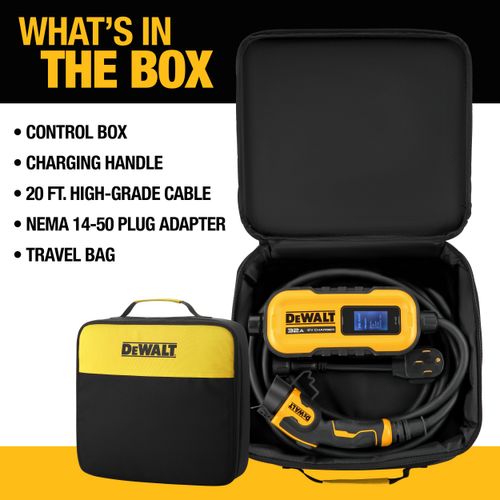 Main product image of Portable Electric Vehicle Charger w/ 5-15 Adapter, 20' Cable & Carry Bag (32A, 240V, 7.6kW)