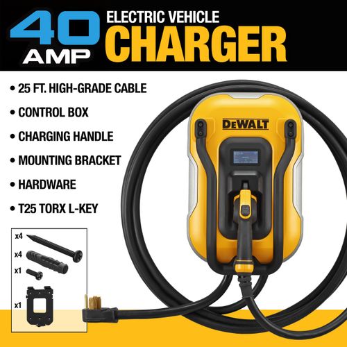 Main product image of Electric Vehicle Level 2 Charger w/ 14-50 NEMA Plug & 25' Cable (40A, 240V, 11.5kW)