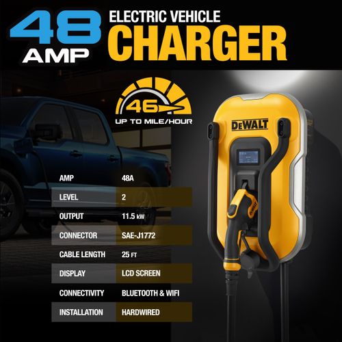 Main product image of Electric Vehicle Level 2 Charger w/ 14-50 NEMA Plug & 25' Cable (48A, 240V, 11.5kW)