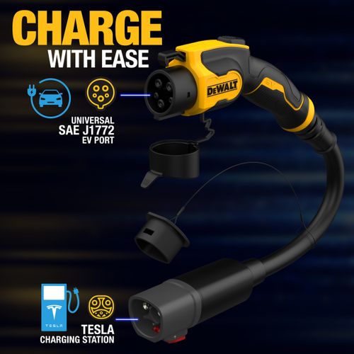 Main product image of NACS Tesla to SAE J1772 Electric Vehicle Charging Adapter (40A, 240V)