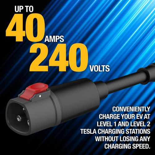 Main product image of NACS Tesla to SAE J1772 Electric Vehicle Charging Adapter (40A, 240V)