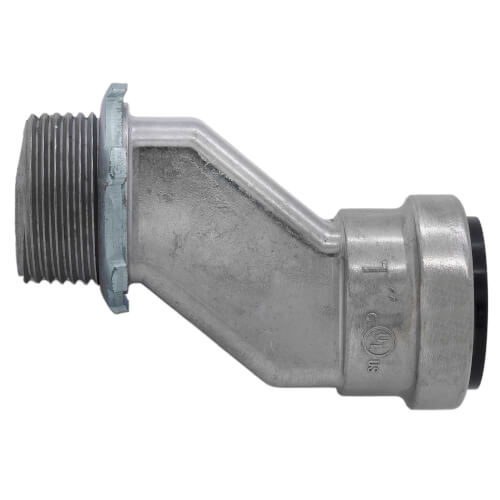 1" EMT Push Install Offset Connector