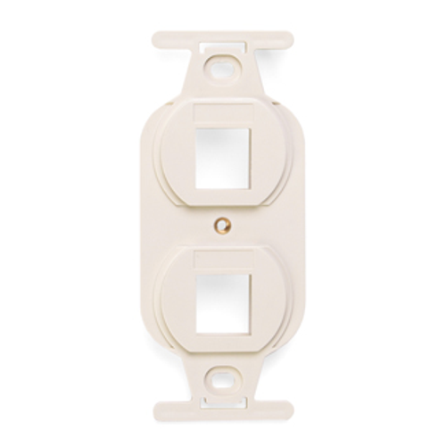 Main product image of Quickport, Duplex Type 106 Insert, 2-port (Light Almond)