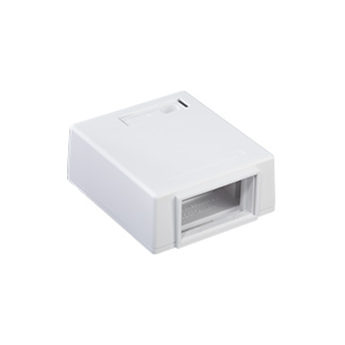 Main product image of Mos Surface-mount Housing w/ Id Window, Plenum Rated, 1 Unit High (White)