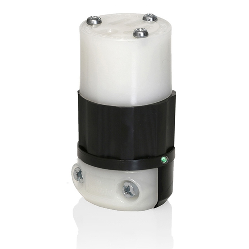 Main product image of 20A, 125V NEMA 5-20R, 2P, 3W, Connector, Straight Blade, Grounding, Power Indication (Black/White)