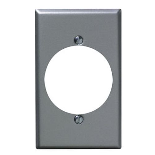 Main product image of 1-Gang Receptacle Wallplate, Standard Size, Aluminum