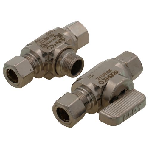 Main product image of 3/8" OD Fem. Comp x 3/8" OD Comp x 3/8" OD Comp Tee & Valve Kit, Lead Free (Brass)