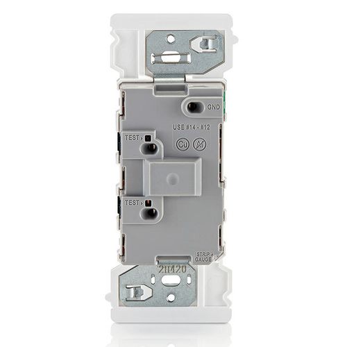 Main product image of Lever Edge Single-Pole Self-Grounding Rocker Switch - White (15 Amp, 120/277V)
