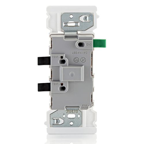 Main product image of Lever Edge Single-Pole Self-Grounding Rocker Switch - White (15 Amp, 120/277V)