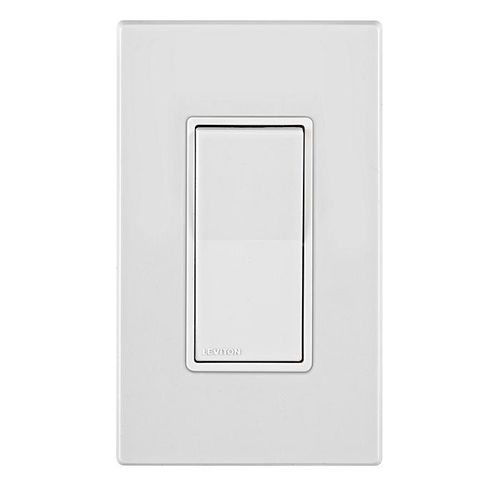 Main product image of Lever Edge 3-Way AC-Quiet Self-Grounding Rocker Switch - White (15 Amp, 120/277V)