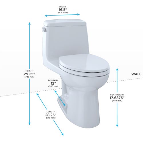 Main product image of MS854114SL#12 Ultramax 1-Piece Elongated 1.6 GPF Ada Compliant Toilet (Sedona Beige)