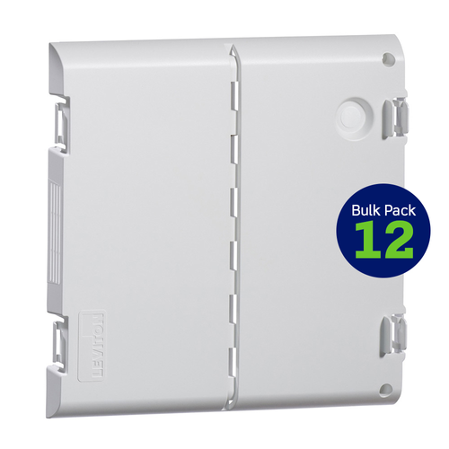 Main product image of 14" Vented Hinged Door, Plastic, 12 Pack (White)