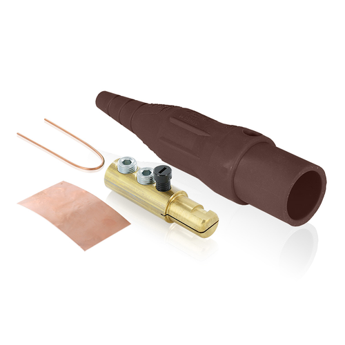 Main product image of 16 Series Plug, Male, 190A Max, 600V Double Set Screw Termination, #6-#2 Cable Range (Brown)