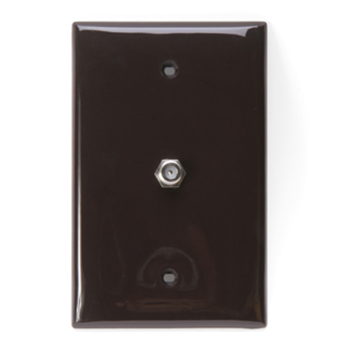 Main product image of Midsize Video Wall Jack, F Connector (Brown)