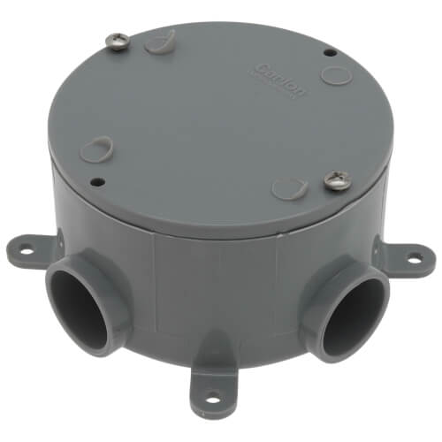 3/4" PVC Round Junction Box w/ Reducer