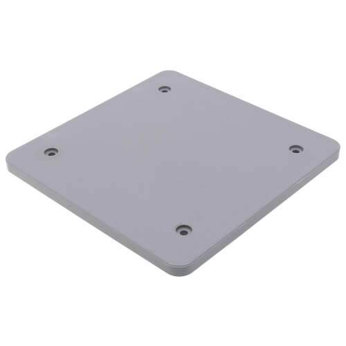 Main product image of 2-Gang Weatherproof Blank Box Cover (Gray)