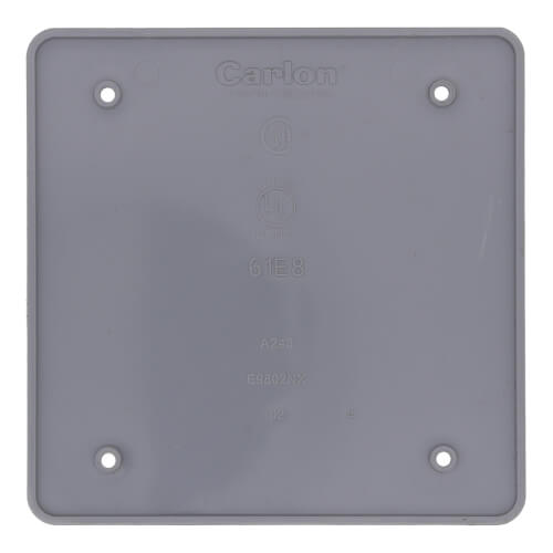 Main product image of 2-Gang Weatherproof Blank Box Cover (Gray)
