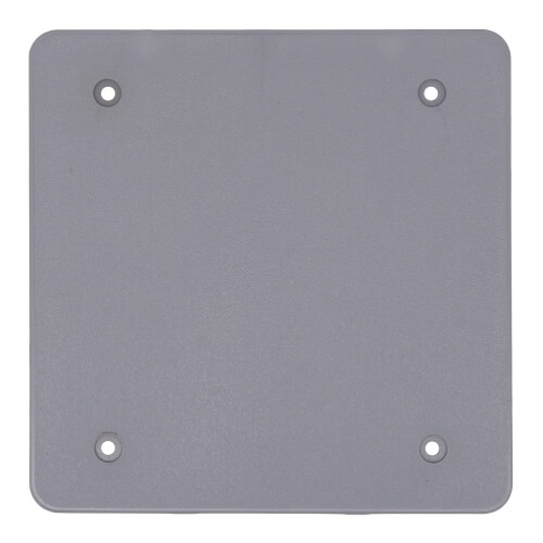 Main product image of 2-Gang Weatherproof Blank Box Cover (Gray)