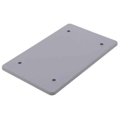 Main product image of 1-Gang Weatherproof Blank Box Cover (Gray)