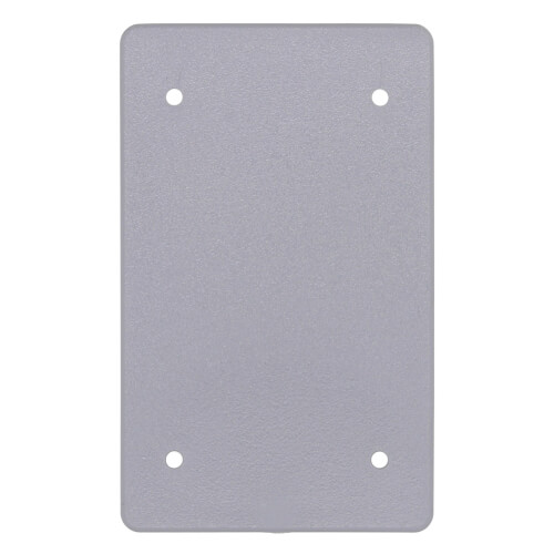 Main product image of 1-Gang Weatherproof Blank Box Cover (Gray)