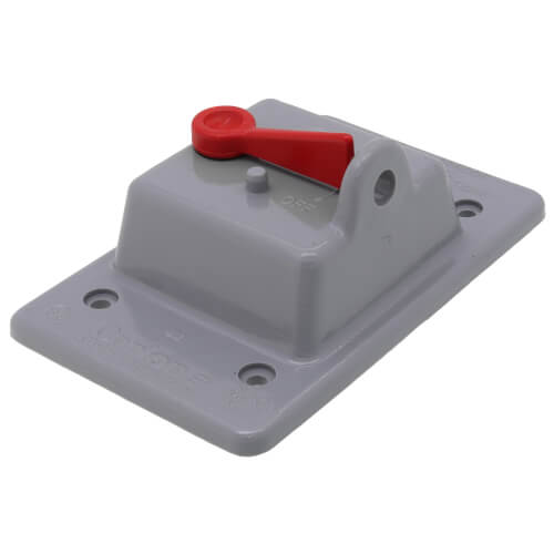 Main product image of Weatherproof Toggle Switch Box Cover (Gray)