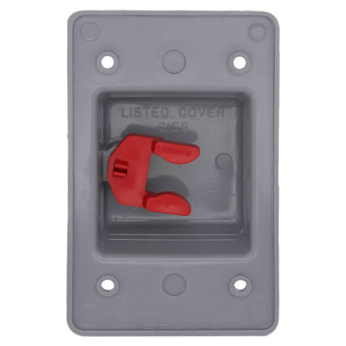 E98TSCN Carlon E98TSCN Weatherproof Toggle Switch Box Cover (Gray)