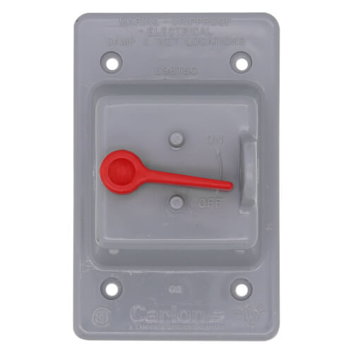 E98TSCN Carlon E98TSCN Weatherproof Toggle Switch Box Cover (Gray)