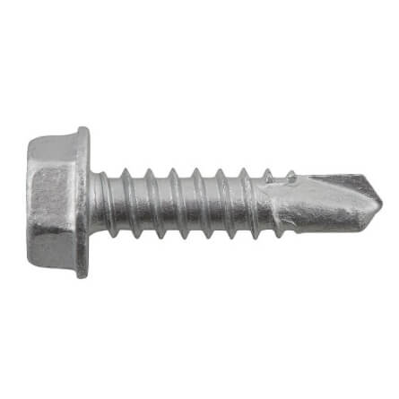 Main product image of 1/4" - 20 x 1-1/2" Bi-Flex Hex Washer Head Sheet Metal Screws (Box of 1000)