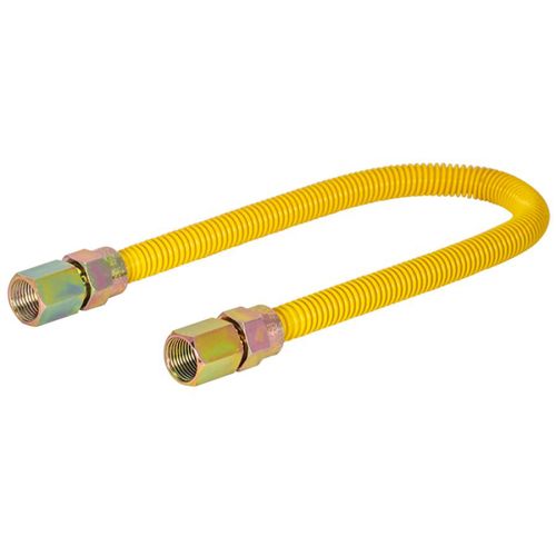 Main product image of 1/4" ID (3/8" OD) Gas Connector w/ 3/8" FIP x 3/8" FIP Fittings (24" Length)