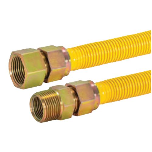 Main product image of 3/4" ID (1" OD) Bagged Gas Connector w/ 3/4" MIP x 3/4" FIP Fittings (24" Length)