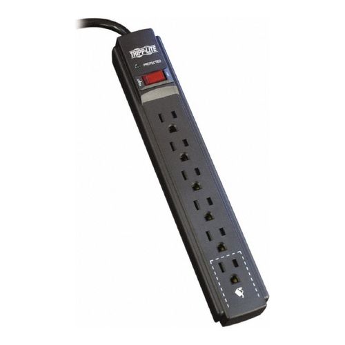 Main product image of Tripp-Lite 6 Outlets, 120 VAC, 15 Amps, 6 ft Cord, Power Outlet Strip, TLP606B