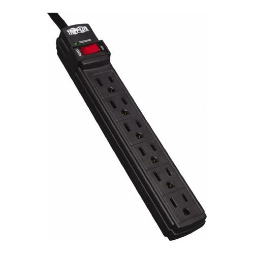 Main product image of Tripp-Lite 6 Outlets, 120 VAC, 15 Amps, 6 ft Cord, Power Outlet Strip, TLP6B