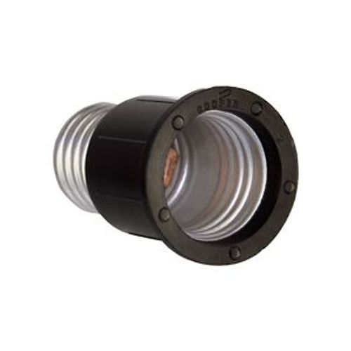 Main product image of Lampholder Socket Extension, Extends 1.38 In, 250V, Medium Base, Black, Phenolic, 660W, 1054-BOX