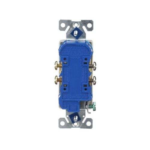 Main product image of Residential Duplex Receptacle, #14-10 Awg 15A 125V, SideAnd Push, Light Almond, 1107LA-BOX