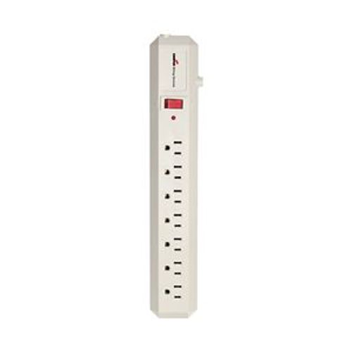 Main product image of Surge Protection Power Strip, Ivory, 4 In 14/3 Sjt, 70J Max, 7, 2-Pole 3-Wire Grounding, 125V, 1176V