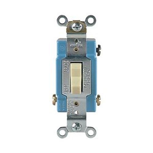Main product image of Construction Grade Toggle Switch, #14-10 Awg, 15A, Wall, 120/277V, Back & Side, Screw, Ivory, 1203V