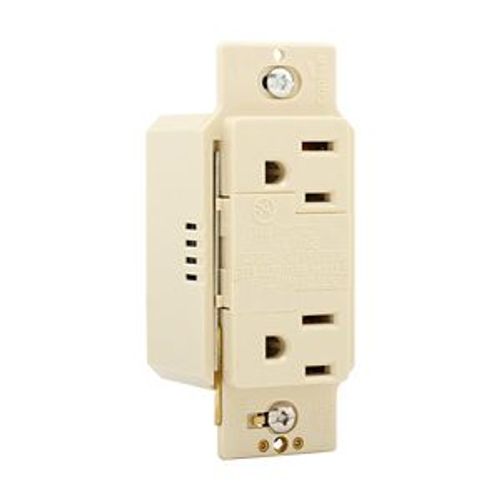 Main product image of Surgebloc Protection Receptacle, Audible Alarm, Auto-Ground, Stand 6" #12 Awg Leads, 15A, Ivory, 1208V