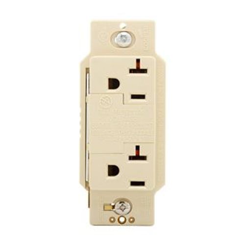 Main product image of Surgebloc Protection Receptacle, Audible Alarm, Auto-Ground, Stand 6" #12 Awg Leads, 20A, Ivory, 1210V