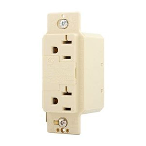 Main product image of Surgebloc Protection Receptacle, Audible Alarm, Auto-Ground, Stand 6" #12 Awg Leads, 20A, Ivory, 1210V