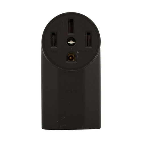 Main product image of Power Device Surface Mounted Receptacle, 50A, 3P, 4W, NEMA 14-50R - Black (125/250V)