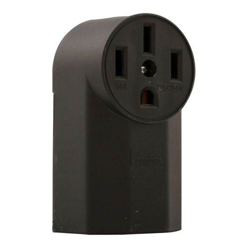 Main product image of Power Device Surface Mounted Receptacle, 50A, 3P, 4W, NEMA 14-50R - Black (125/250V)