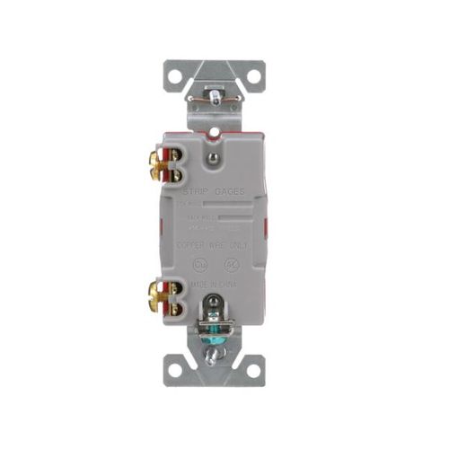 Main product image of Construction Grade Toggle Switch, #14-10 Awg, 20A, Flush, 120/277V, Screw, White, 1-Pole, 1221W